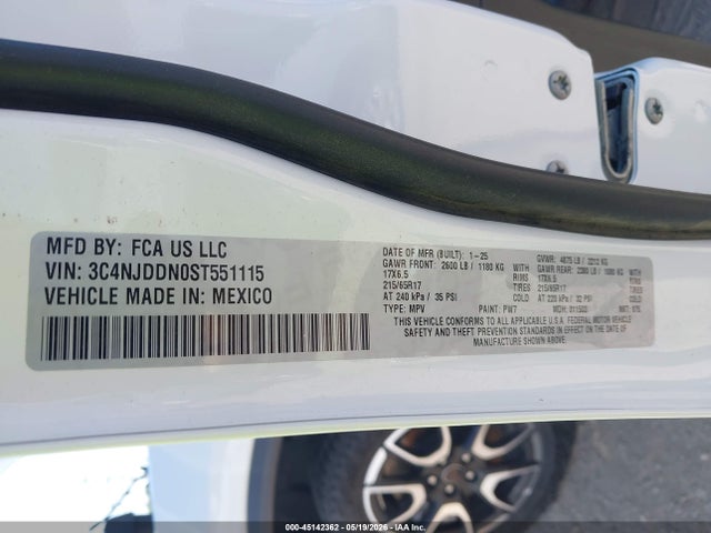 3C4NJDDN0ST551115 Jeep Compass Trailhawk 4x4