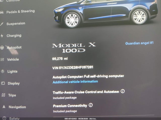 Tesla Model X 100d/75d/90d 2017 5YJXCDE28HF057261 Image 16