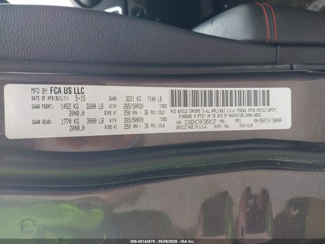 Aukcja sprzedaży 2015 Dodge Durango R/t, vin: 1C4SDHCT0FC850137, numer aukcji: 45142478