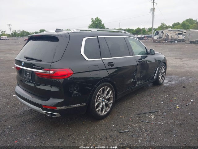 2022 Bmw X7 Xdrive40i მანქანა იყიდება აუქციონზე, vin: 5UXCW2C04N9K80901, აუქციონის ნომერი: 45142501