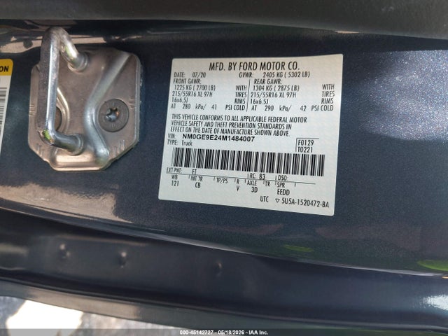 Auction sale of the 2021 Ford Transit Connect Xl Passenger, vin: NM0GE9E24M1484007, lot number: 45142727