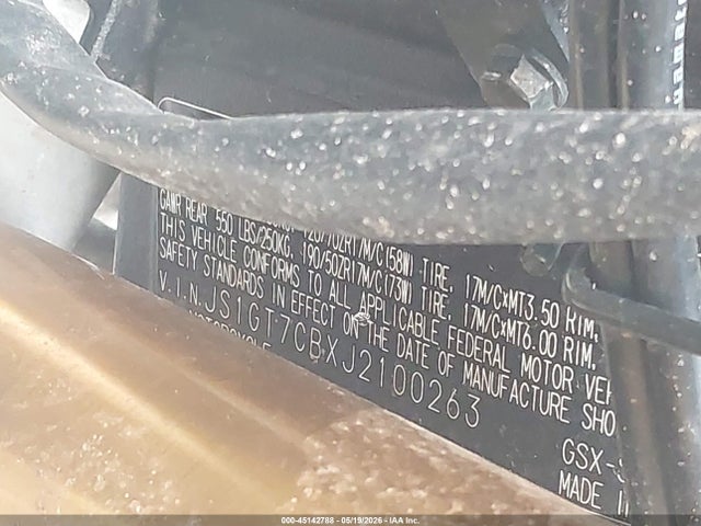Suzuki Gsx-s1000f A 2018 JS1GT7CBXJ2100263 Image 10