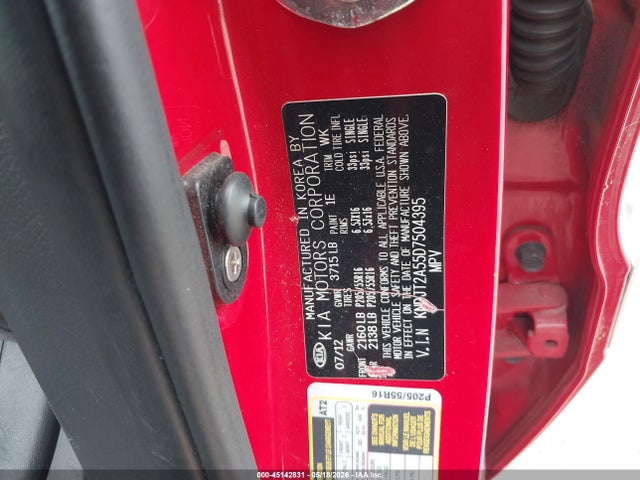 Aukcja sprzedaży 2013 Kia Soul, vin: KNDJT2A55D7504395, numer aukcji: 45142831