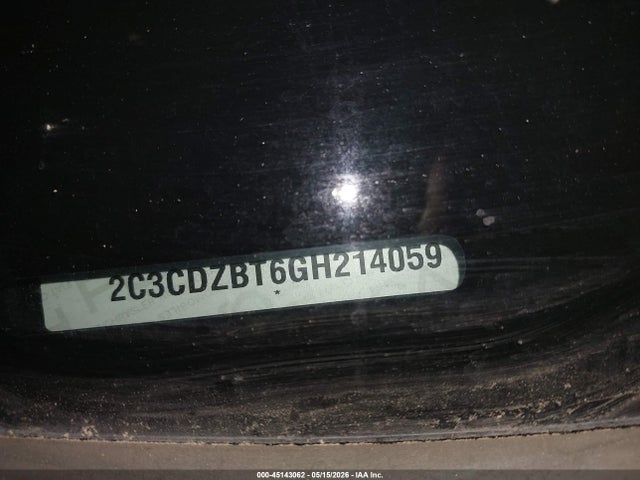 2C3CDZBT6GH214059 Dodge Challenger R/t Plus