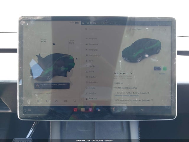 Aukcja sprzedaży 2022 Tesla Model Y Long Range Dual Motor All-wheel Drive, vin: 7SAYGDEE5NA002796, numer aukcji: 45143214