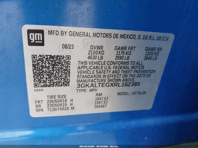 Продажа на аукционе авто 2024 Gmc Terrain Awd Sle, vin: 3GKALTEGXRL162385, номер лота: 45143290