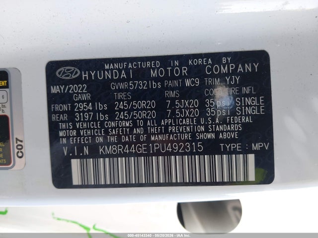 Hyundai Palisade Sel 2023 KM8R44GE1PU492315 Image 9
