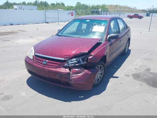 45143431 :رقم المزاد ، 2HGES16503H553077 vin ، 2003 Honda Civic Lx مزاد بيع