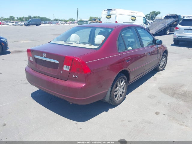 45143431 :رقم المزاد ، 2HGES16503H553077 vin ، 2003 Honda Civic Lx مزاد بيع