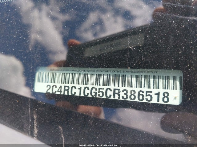 Aukcja sprzedaży 2012 Chrysler Town & Country Touring-l, vin: 2C4RC1CG5CR386518, numer aukcji: 45143508