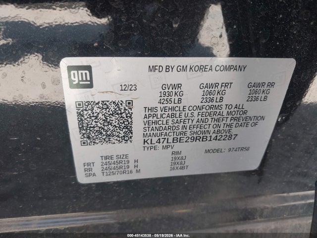 KL47LBE29RB142287 Buick Envista Sport Touring Fwd
