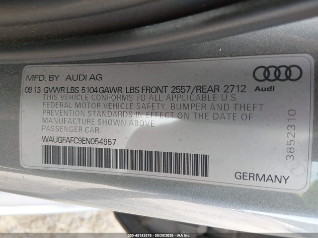 Продажа на аукционе авто 2014 Audi A6 2.0t Premium, vin: WAUGFAFC9EN054957, номер лота: 45143579
