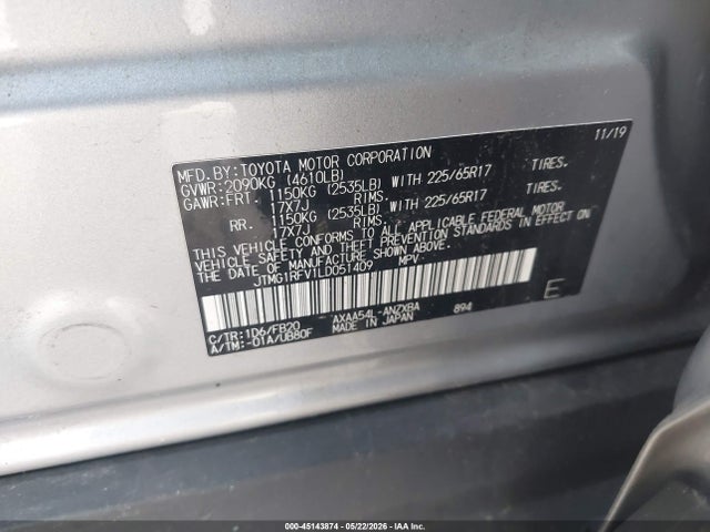 Toyota RAV4 LE 2020 JTMG1RFV1LD051409 Image 9