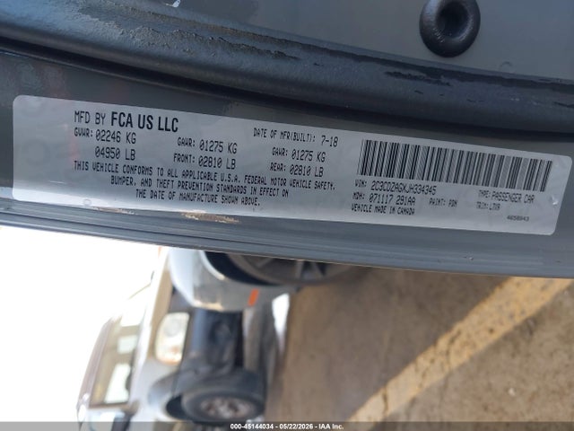 Aukcja sprzedaży 2018 Dodge Challenger Sxt, vin: 2C3CDZAGXJH334345, numer aukcji: 45144034