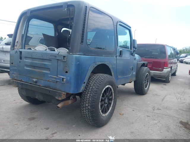 1998 Jeep Wrangler Se მანქანა იყიდება აუქციონზე, vin: 1J4FY29P8WP752912, აუქციონის ნომერი: 45144050