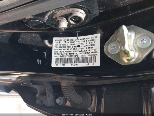 Aukcja sprzedaży 2017 Honda Civic Ex, vin: 19XFC2F71HE029379, numer aukcji: 45144108