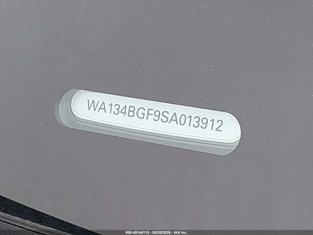 WA134BGF9SA013912 Audi Q6 E-tron Prestige Quattro