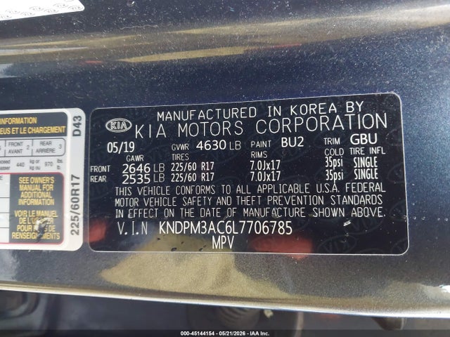 KIA Sportage Lx 2020 KNDPM3AC6L7706785 Image 9