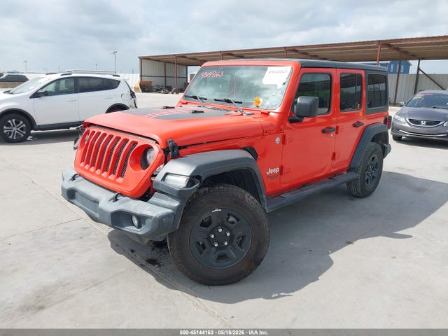 2019 Jeep Wrangler Unlimited Sport 4x4 მანქანა იყიდება აუქციონზე, vin: 1C4HJXDG2KW508910, აუქციონის ნომერი: 45144163