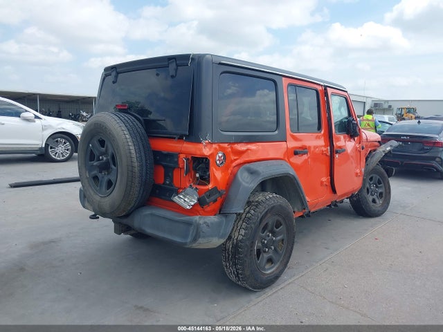 2019 Jeep Wrangler Unlimited Sport 4x4 მანქანა იყიდება აუქციონზე, vin: 1C4HJXDG2KW508910, აუქციონის ნომერი: 45144163