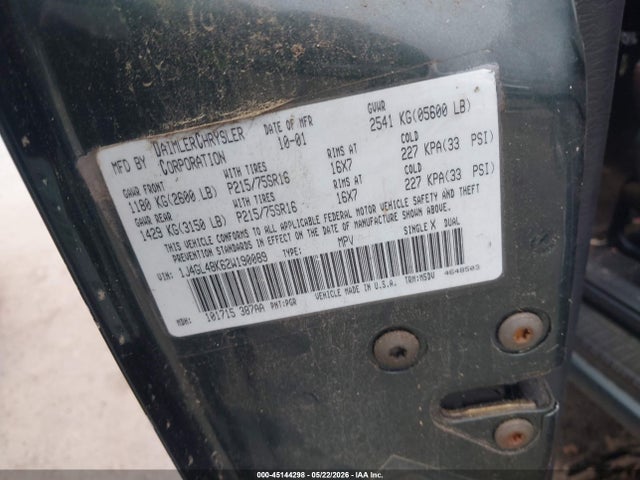 Продаж на аукціоні авто 2002 Jeep Liberty Sport, vin: 1J4GL48K62W190089, номер лоту: 45144298