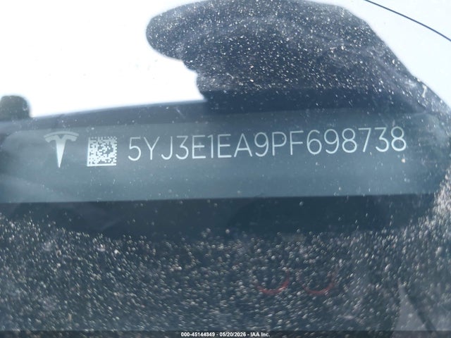 2023 Tesla Model 3 Rear-wheel Drive მანქანა იყიდება აუქციონზე, vin: 5YJ3E1EA9PF698738, აუქციონის ნომერი: 45144349