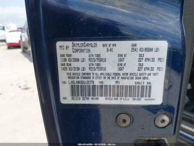 Продажа на аукционе авто 2002 Jeep Liberty Sport, vin: 1J4GL48K82W126278, номер лота: 45144389