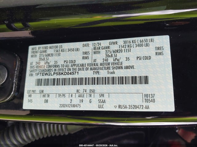 Ford F-150 Stx 2025 1FTEW2LP5SKD04571 Image 9