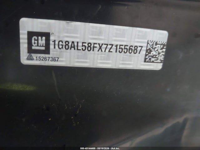 Aukcja sprzedaży 2007 Saturn Ion 3, vin: 1G8AL58FX7Z155687, numer aukcji: 45144469