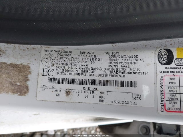 Ford FIESTA SE 2019 3FADP4EJ4KM125191 Image 17
