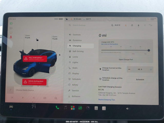Aukcja sprzedaży 2024 Tesla Model Y Long Range Dual Motor All-wheel Drive, vin: 7SAYGDEE7RA284607, numer aukcji: 45144781