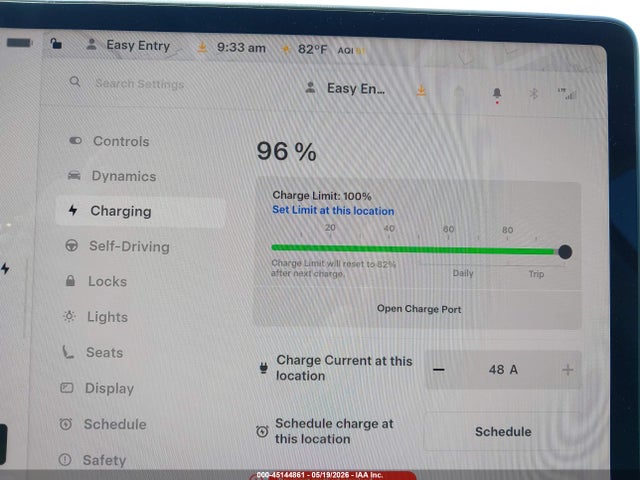 45144861 :رقم المزاد ، 7SAYGDEE4PF822874 vin ، 2023 Tesla Model Y Awd/long Range Dual Motor All-wheel Drive مزاد بيع