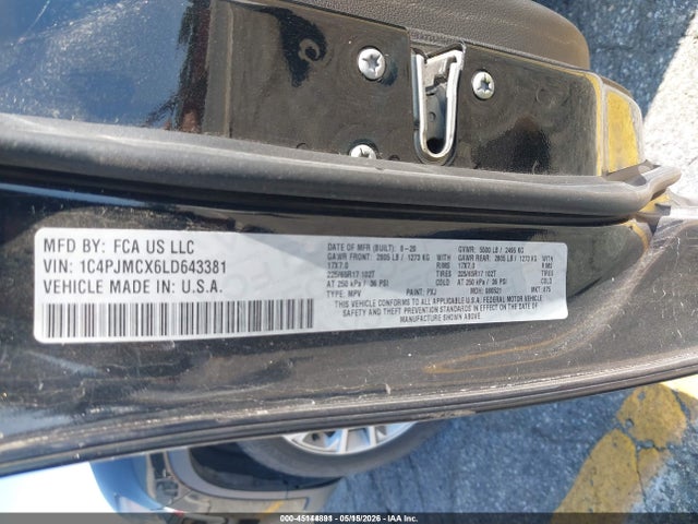 Jeep Cherokee Latitude 4x4 2020 1C4PJMCX6LD643381 Image 9