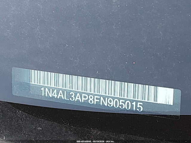 Продаж на аукціоні авто 2015 Nissan Altima 2.5 S, vin: 1N4AL3AP8FN905015, номер лоту: 45145048