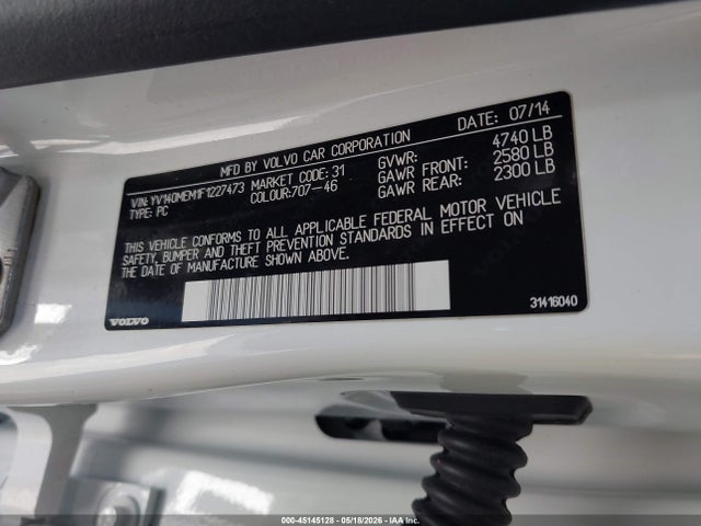 Volvo V60 2015 YV140MEM1F1227473 Image 9
