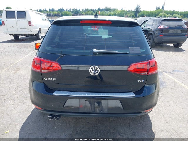 45145172 :رقم المزاد ، 3VW2A7AU2FM050398 vin ، 2015 Volkswagen Golf Tdi S 4-door مزاد بيع
