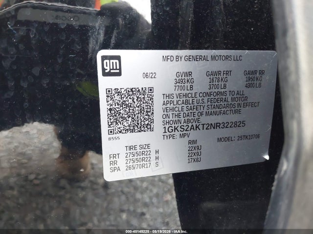 GMC Yukon 4wd Sle 2022 1GKS2AKT2NR322825 Image 9