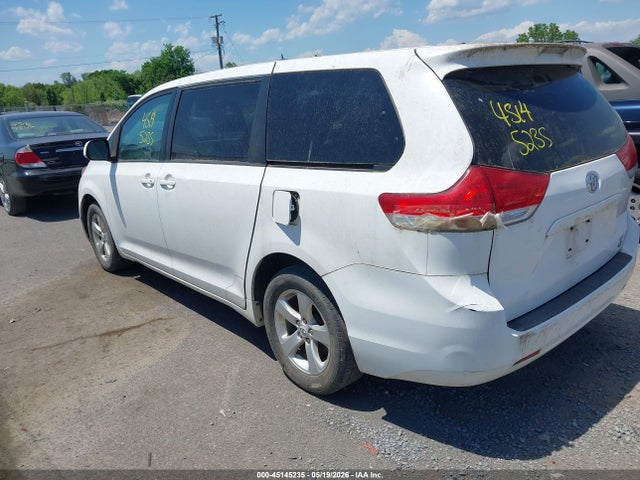 45145235 :رقم المزاد ، 5TDKA3DC5CS011802 vin ، 2012 Toyota Sienna Le 8 Passenger مزاد بيع