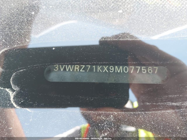 Aukcja sprzedaży 2009 Volkswagen Jetta Se, vin: 3VWRZ71KX9M077567, numer aukcji: 45145450