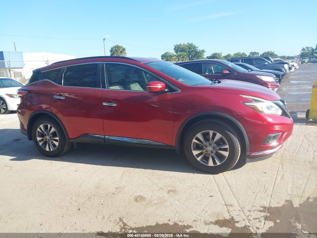 45145560 :رقم المزاد ، 5N1AZ2MG3FN217255 vin ، 2015 Nissan Murano Sv مزاد بيع
