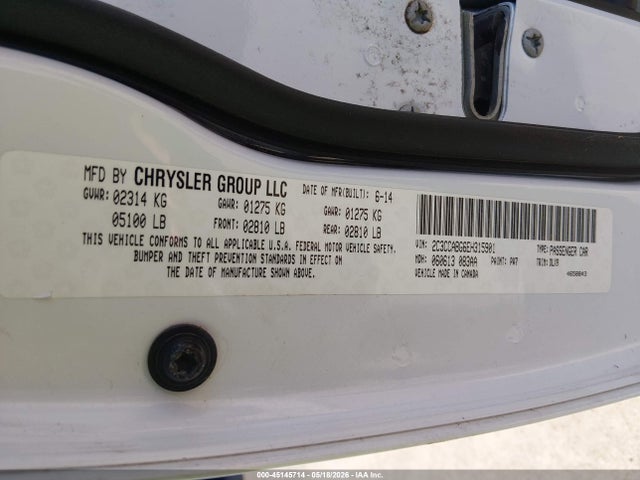 Chrysler 300 300s 2014 2C3CCABG6EH315901 Image 9