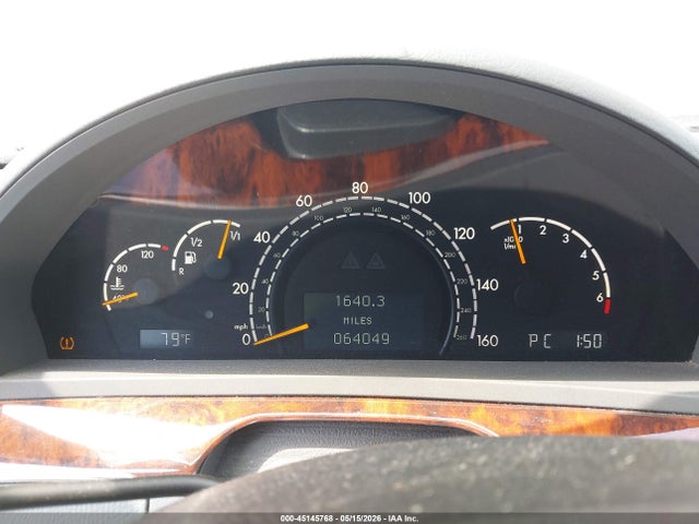 45145768 :رقم المزاد ، WDBNG75J15A441549 vin ، 2005 Mercedes-benz S 500 مزاد بيع