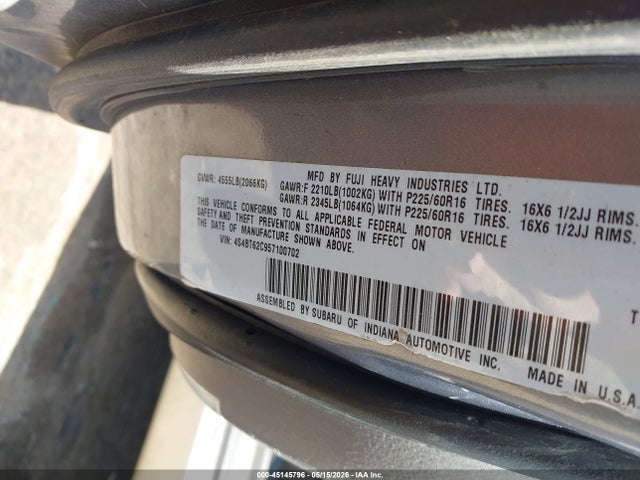 45145796 :رقم المزاد ، 4S4BT62C957100702 vin ، 2005 Subaru Baja Sport مزاد بيع