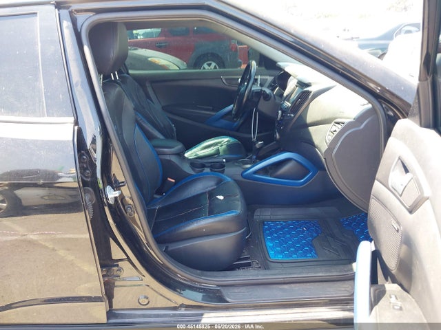 2014 Hyundai Veloster Turbo W/blue მანქანა იყიდება აუქციონზე, vin: KMHTC6AE0EU204245, აუქციონის ნომერი: 45145825