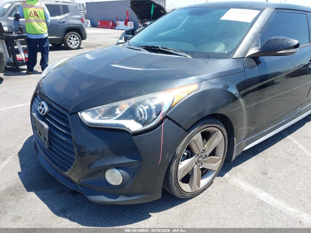 2014 Hyundai Veloster Turbo W/blue მანქანა იყიდება აუქციონზე, vin: KMHTC6AE0EU204245, აუქციონის ნომერი: 45145825