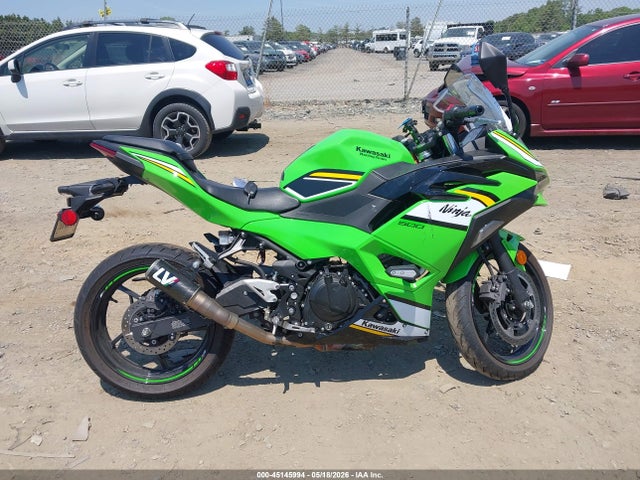 2025 Kawasaki Ex500 A/b მანქანა იყიდება აუქციონზე, vin: ML5EXGJ1XSDA56358, აუქციონის ნომერი: 45145994