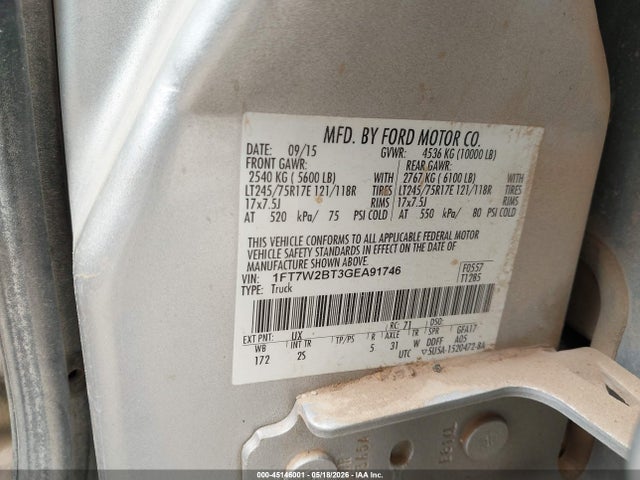 Ford F-250 Xl 2016 1FT7W2BT3GEA91746 Image 9