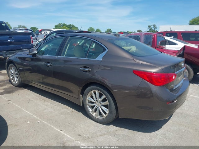 45146152 :رقم المزاد ، JN1AV7AR4EM701185 vin ، 2014 Infiniti Q50 Hybrid Premium مزاد بيع