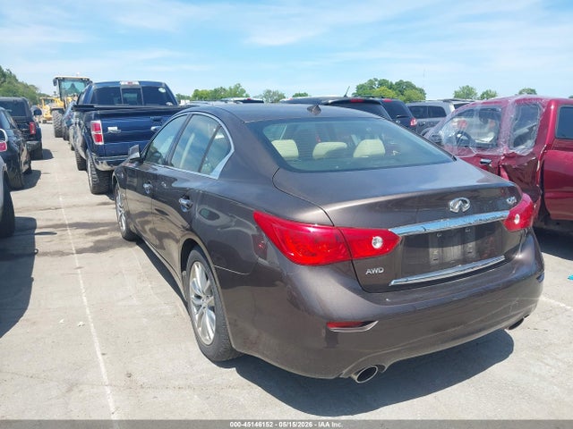 45146152 :رقم المزاد ، JN1AV7AR4EM701185 vin ، 2014 Infiniti Q50 Hybrid Premium مزاد بيع