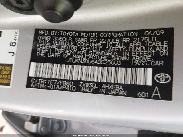Продаж на аукціоні авто 2010 Toyota Prius Iii, vin: JTDKN3DU6A0023003, номер лоту: 45146158